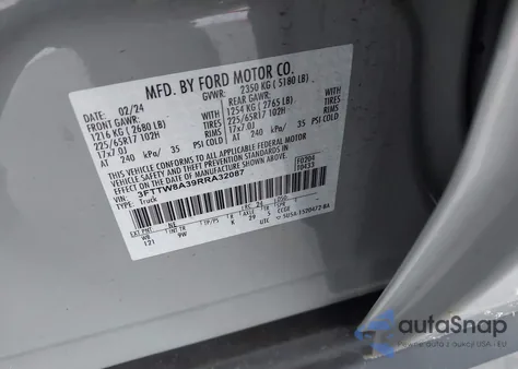 2024 Ford Maverick Xl from USA, damaged, VIN 3FTTW8A39RRA32087